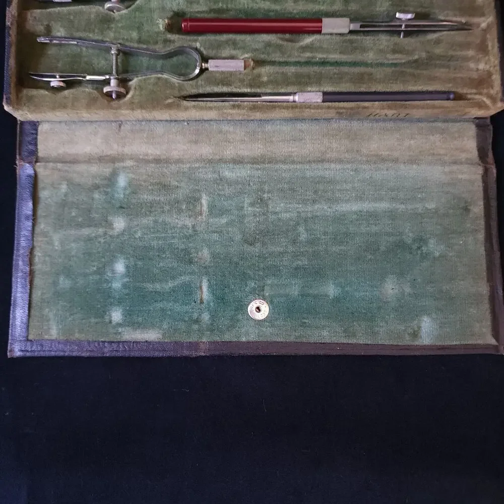 Vintage Tesco Technical Supply Co Academic Drafting Tool Set Scranton PA Germany